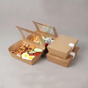 Container de Papel Kraft Janela