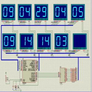 7 Segmento de tubo digital amarillo de ánodo común medidor industrial de bajo consumo panel LED