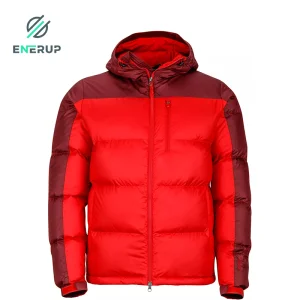 Enerup Hot Sale Hooded Thick Windproof Puffer Down Jacket Winter Coat