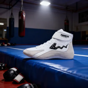 Factory Custom Oem Design Your Own Luxury Breathable Leather High Top Wrestling Shoes