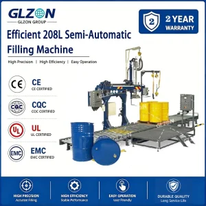 Efficient 208L Semi-Automatic Oil Drum Filling Machine for Industrial Use
