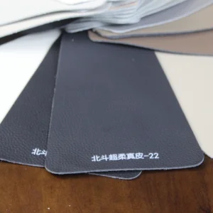 Hot Sell Grey Color Car Leather Faux Vegan Leather Upholstery Material for Automotive Seat Fabric