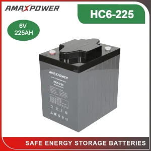 Amaxpower Best Selling Advanced Technology 6V 225ah 230ah 280ah 300ah Lead Carbon Power Solar-Battery for Smart Grid and Micro Grid System Application