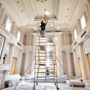 Heavy-Duty Aluminum Mobile Scaffolding Tower for Construction Safety