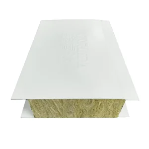 50-100mm Thickness High Density Rock Wool Sandwich Panels with Dust-proof Cleanroom Panel for Clean Room Wall