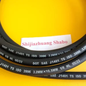 Mangueira Hidráulica de Freio de Borracha Certificada SAE J1401 J1402 DOT