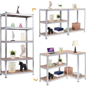 72-inch Heavy Duty 5-tier Iron Steel Shelf Storage