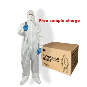 Traje desechable microporoso impermeable