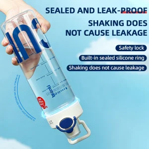 Portable 800ml Gym Fitness Water Bottle for Outdoor Sports Unisex Travel Plastic Drinkware for Back School Climbing Bike Riding