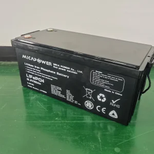 Bateria de Íon de Lítio Mica LiFePO4 Pacote de Baterias 25.6V 150ah para Sistema de Armazenamento de Energia Solar com BMS