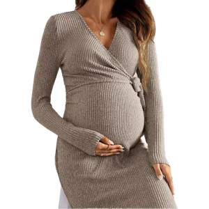 Maternity Front Tie Nursing Trousers