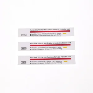 Disposable Chemical Plasma (H202) Gas Sterilization Indicator Strip with CE/ISO
