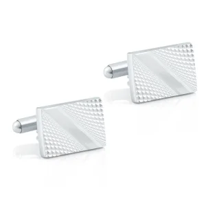 Geometric Silver Cufflinks