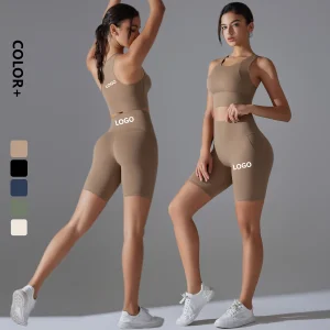 HUIHE Custom Logo Gym Fitness Yoga Clothing Activewear Sets Women Sportswear Butt Lift Workout Clothes for Women