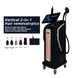 Última Máquina de Remoção de Tatuagem a Laser de Picosegundos Picolaser ND YAG Epilação Rejuvenescimento Pigmento Cicatriz de Acne Equipamento a Laser para Salão