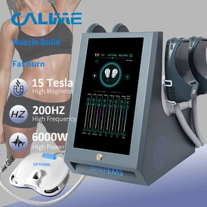 Hotsale EMS Body Slim Machine 6000W 15 Tesla 4/5 Handle Weight Fat Loss Muscle Stimulator Build Body Shape Sculpt Emslim Neo