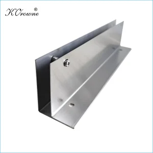Stainless Steel Extrusion Full Height Panel Screen One Ear Bracket Bathroom Toilet Partition Wall Brackets