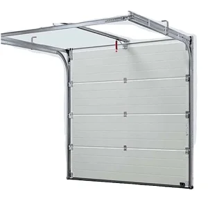 Modern Design Steel Sectional Sliding Garage Doors Fiberglass Netting China's Overhead System for Logistics Finished Surface