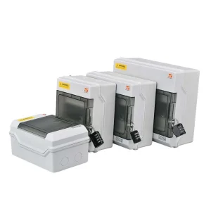 Caixa de Distribuição de MCB de Plástico para Energia Elétrica Tulabu Shpn Série IP65 à Prova d'Água e à Prova de Poeira 2/3/5/8/12/15/18/24