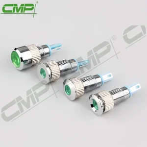 CMP High Quality Small 8mm Mounting Hole Metal Green Indicator Light