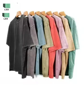 Wholesale Oem 100Cotton Mens Oversized Tshirt Dtg Print Tee Logo T-shirt Heavyweight Stone Acid Washed Vintage Custom T Shirt
