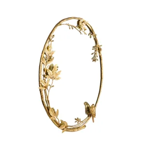 Cheap Solid Brass Large Oval Mirror Supplier, Factory