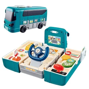 Cheap Plastic School Bus Music Toy Educational Gift