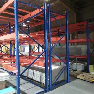 Estantería de palets de alta resistencia de acceso directo de acero para almacén