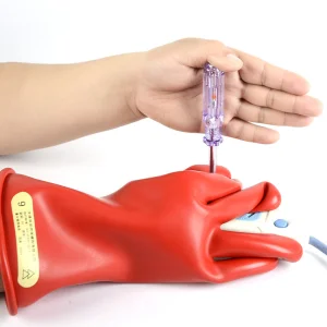 Power Industry 500V Latex Anti Electricity Low Voltage Electrical Gloves