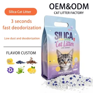 Pet Supplies Wholesale Cat Litter Suppliers Large Granules Super Absorbent Zero Dust Zero Allergy Perfume Scented Silicone Cat Litter