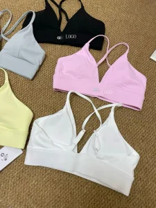 Adjustable V-Neck Sports Bra