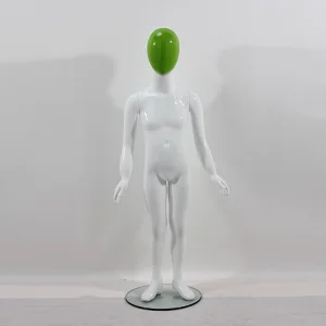 High Quality Realistic Boy and Girl Standing Child Mannequin with Head Changing Face