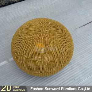Copper Pouf Ottoman