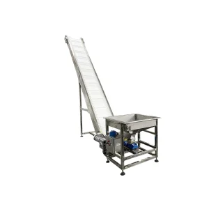 Automatic Stainless Steel 304 White Food Graded Cleated Belt Conveyor for Tea Factory
