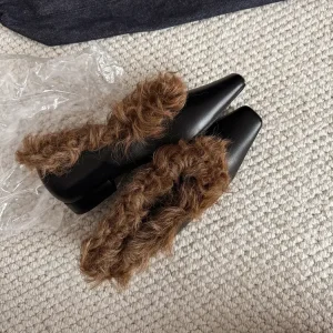 Custom Winter Wool Loafers for Women