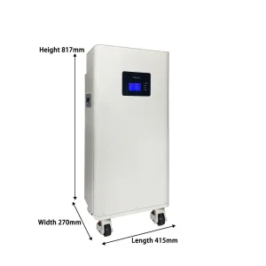 Armazenamento de Energia Doméstica Moderno em Duas Cores 48V Opção de Cor Personalizada Laranja Preto Sistema Portátil Completo de Armazenamento de Energia Solar para Casa Móvel Jk-BMS
