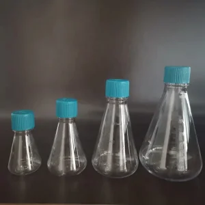 1000ml PETG Laboratory Flat Bottom Medical Conical Laboratory Erlenmeyer Flask for Cell Culture