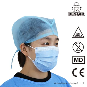 Nonwoven Disposable ASTM F2100 Level 1 Bfe99% Fluid Resistant Surgical Medical Procedural Face Mask with Earloop China White List Supplier