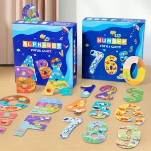 New Didactic Learning Letters Numbers Jigsaw Puzzles Educational Toy