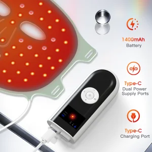 2026 High-Quality Silicone Mask LED Facial Mask Infrared Light Salon Equipment Red Light Therapy Beauty Mask for Skincare&Acne for Sales