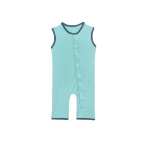 Ropa de verano personalizada para bebés 95% mono sin mangas de bambú para niños, ropa para infantes