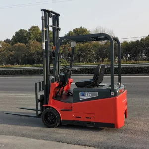 1.5ton 1500kg Lifting Height 2500mm Three Wheel Counterbalanced Battery Operated Electric Material Handling Equipment