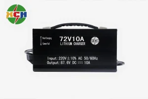 72V10A LiFePO4 Battery Charger with Over-Temperature Protection