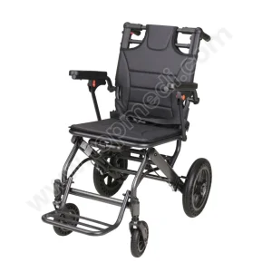 Elderly Travel Airplane Transport Aluminum Lightweight Transfer Wheelchair for Disabled