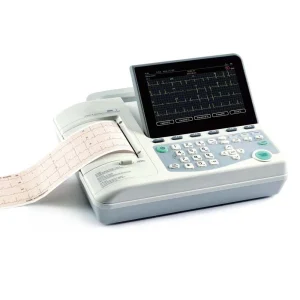 Máquina de ECG portátil con impresora 3 canal electrocardiograma 12 derivación