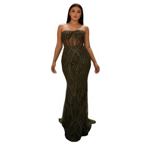 Elegant Maternity Evening Dress Long Formal Gown Party Wear for Women Bridesmaid Special Occasion Modern Straight Eco-Friendly