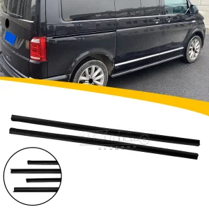 ABS Plastic Carbon Fiber 4 Parts Car Side Skirt for VW T6 Swb Multivan 2015+