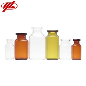 Vial Estéril Youlyy, Vial de Vidro Estéril Pré-Lavado e Depirogenado 2ml 3ml 5ml 7ml 10ml 15ml 20ml 25ml 30ml Frasco de Vidro Farmacêutico Frasco de Vidro para Injeção