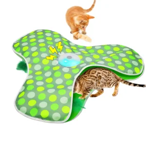 Interactive Eco-friendly Plastic Cat Hunting Toy with Motion-Activated Indoor Play Hide and Seek Feature Rechargeable
