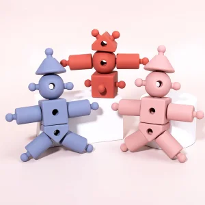 Montessori Educational Baby Teether Toy Building Blocks